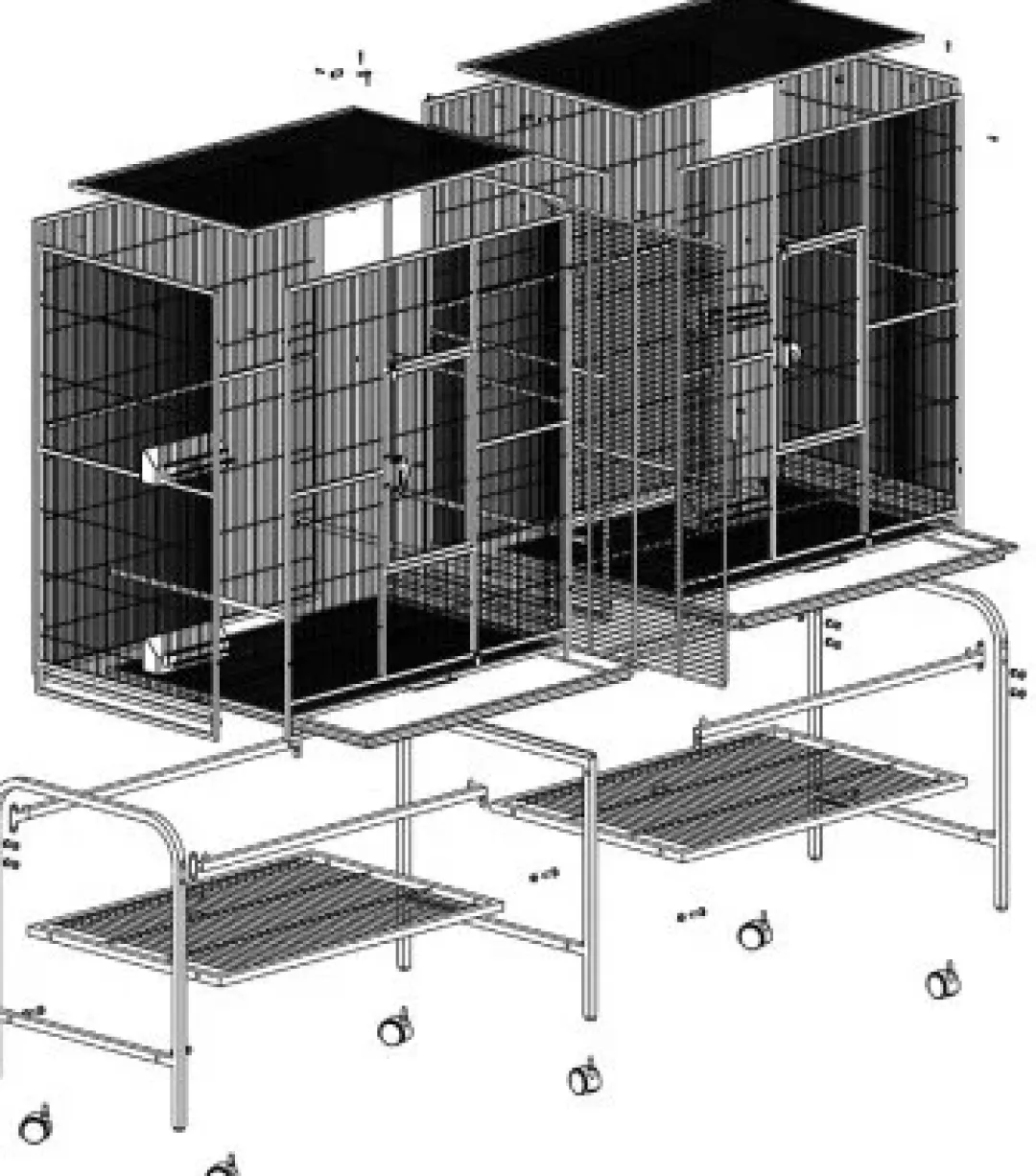 MiniZoo GD Rival stuevoliere 165x54x158 cm