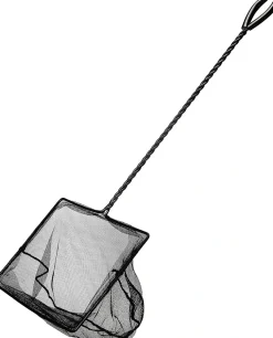 Hagen Fiskenet 12,5 cm 40 cm skaft Sort