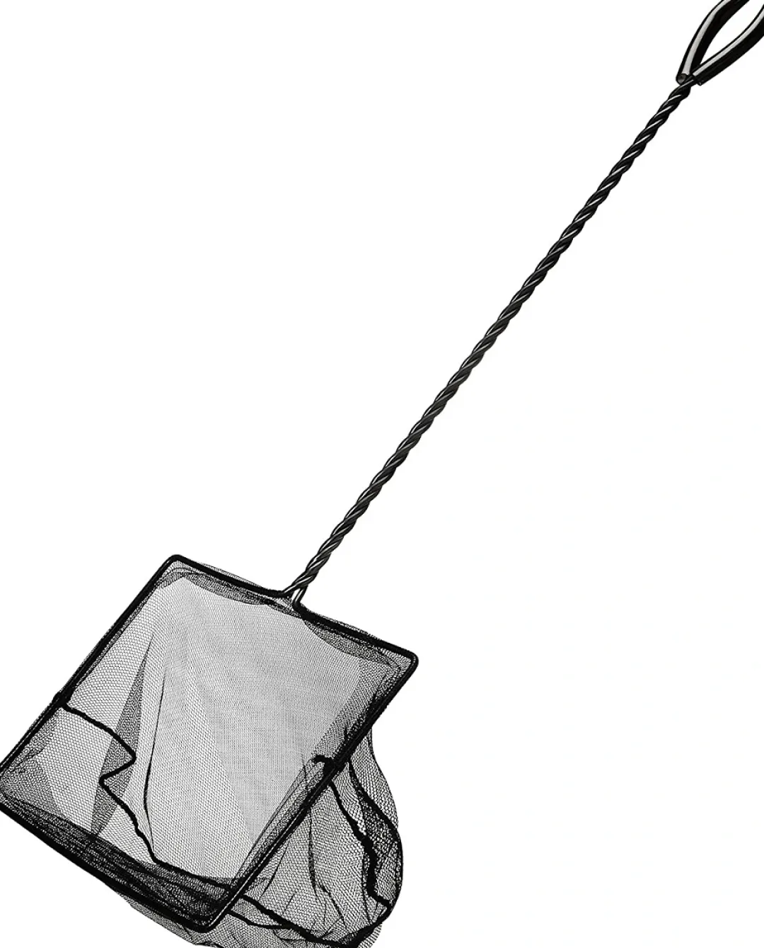Hagen Fiskenet 12,5 cm 40 cm skaft Sort