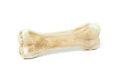 Treattime Håndlavet Presset Tyggeben med fyld af lam 12 cm 55 g - naturlig hundesnack