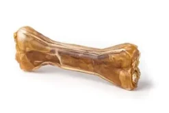 Treattime Håndlavet Presset Tyggeben med fyld af hest 17 cm 100 g - stort tyggeben
