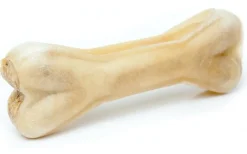 Treattime Håndlavet Presset Tyggeben med fyld af ged 17 cm 115 g - stort tyggeben