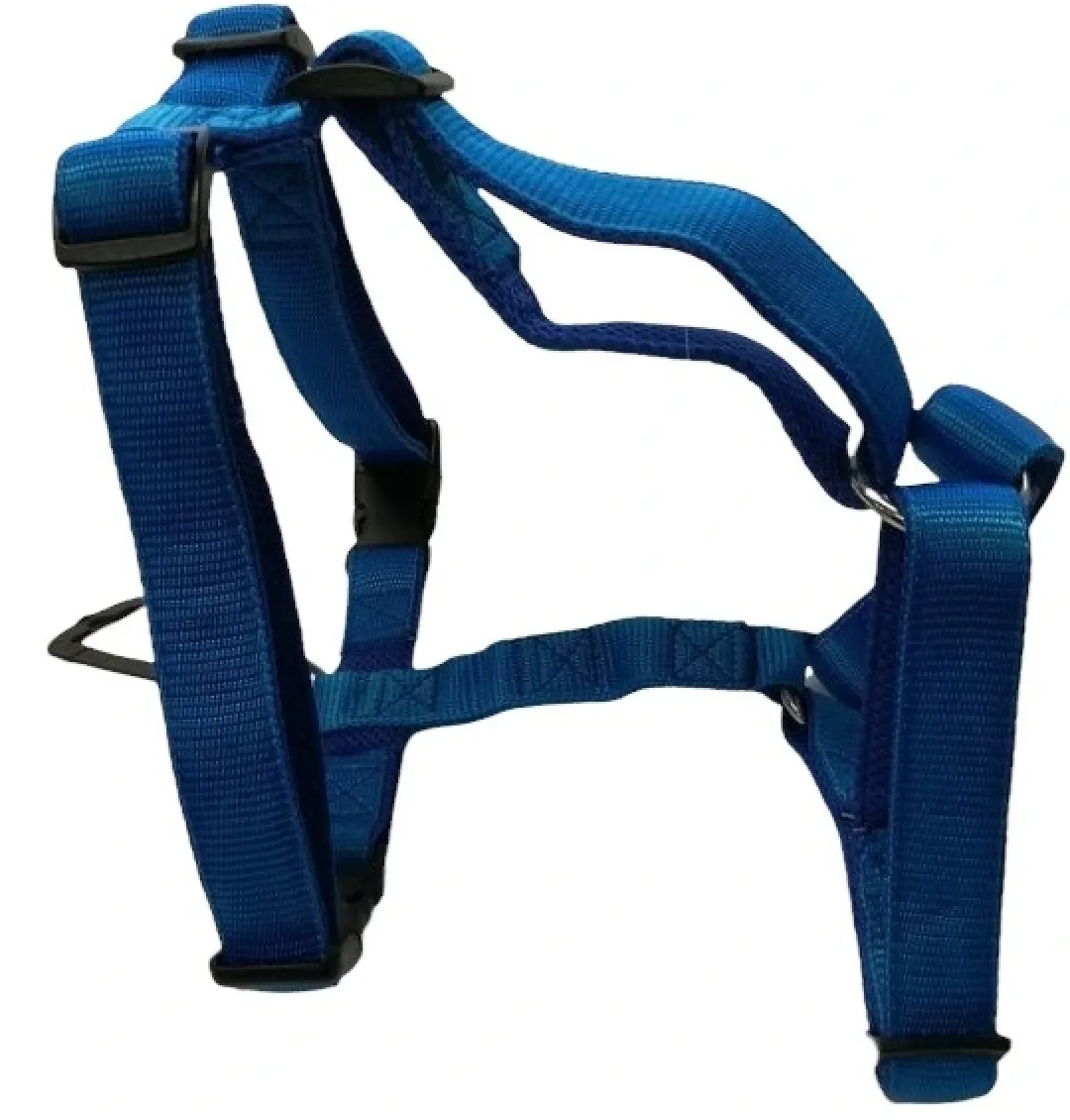Petlando Hundesele Nylon Blå justerbar Blå str. 66-91 cm 25 mm - åndbar komfort
