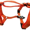 Petlando Hundesele Nylon Orange justerbar Orange str. 54-70 cm 20 mm - åndbar komfort