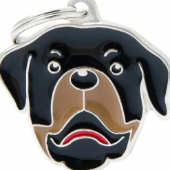 My Family Hundetegn Hundetegn My Family Friends Rottweiler sort