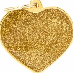 My Family Hundetegn Hundetegn My family Shine Hjerte Guld stor
