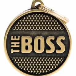 My Family Hundetegn Hundetegn My Family The Boss cirkel lille guld