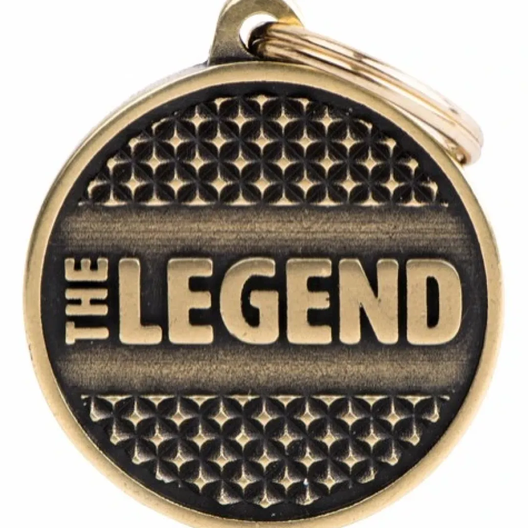 My Family Hundetegn Hundetegn My Family The Legend cirkel stor guld