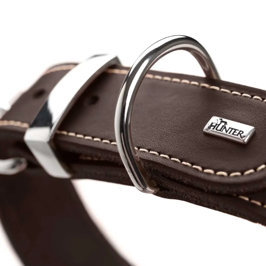 Hunter Aalborg Special Hundehalsbånd Brun 35 - 24-30 cm