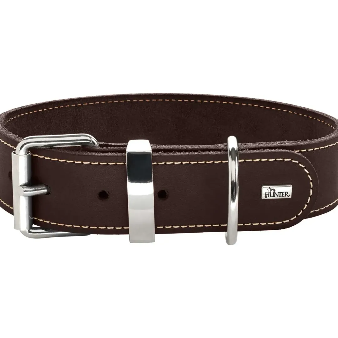 Hunter Aalborg Special Hundehalsbånd Brun 35 - 24-30 cm