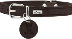 Hunter Aalborg Sport Mørkebrun 32 hundehalsbånd - 24-29 cm