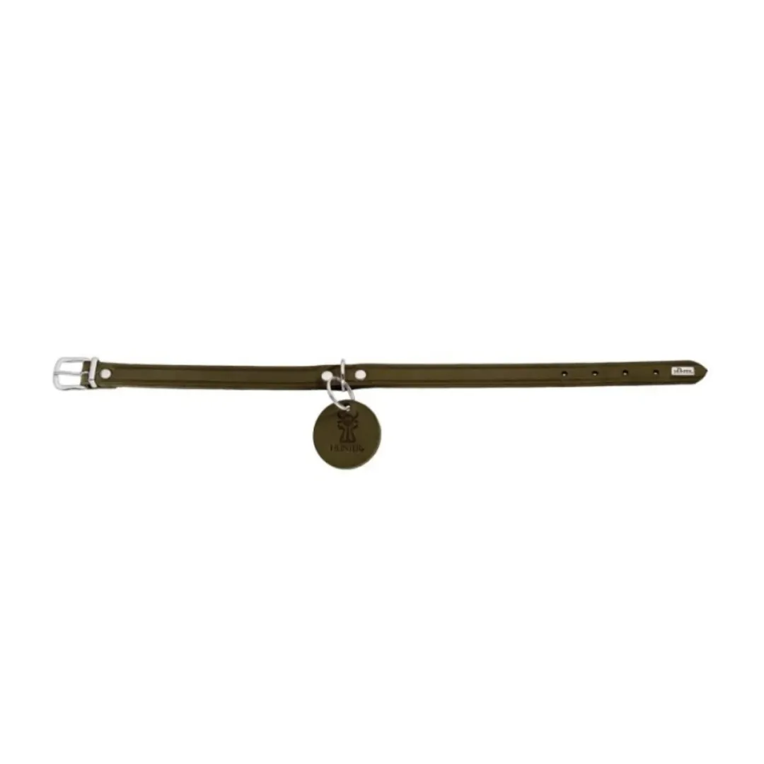 Hunter Aalborg Sport Oliven 37 hundehalsbånd - 28-33 cm