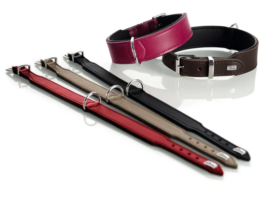 Hunter Basic halsbånd str.32 Brun - 24,0-28,5 cm
