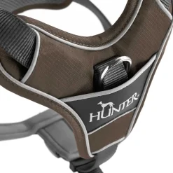 Hunter Divo hundesele L brun/grå just mave 72-100 cm - Kraftig støtte og tryg pasform