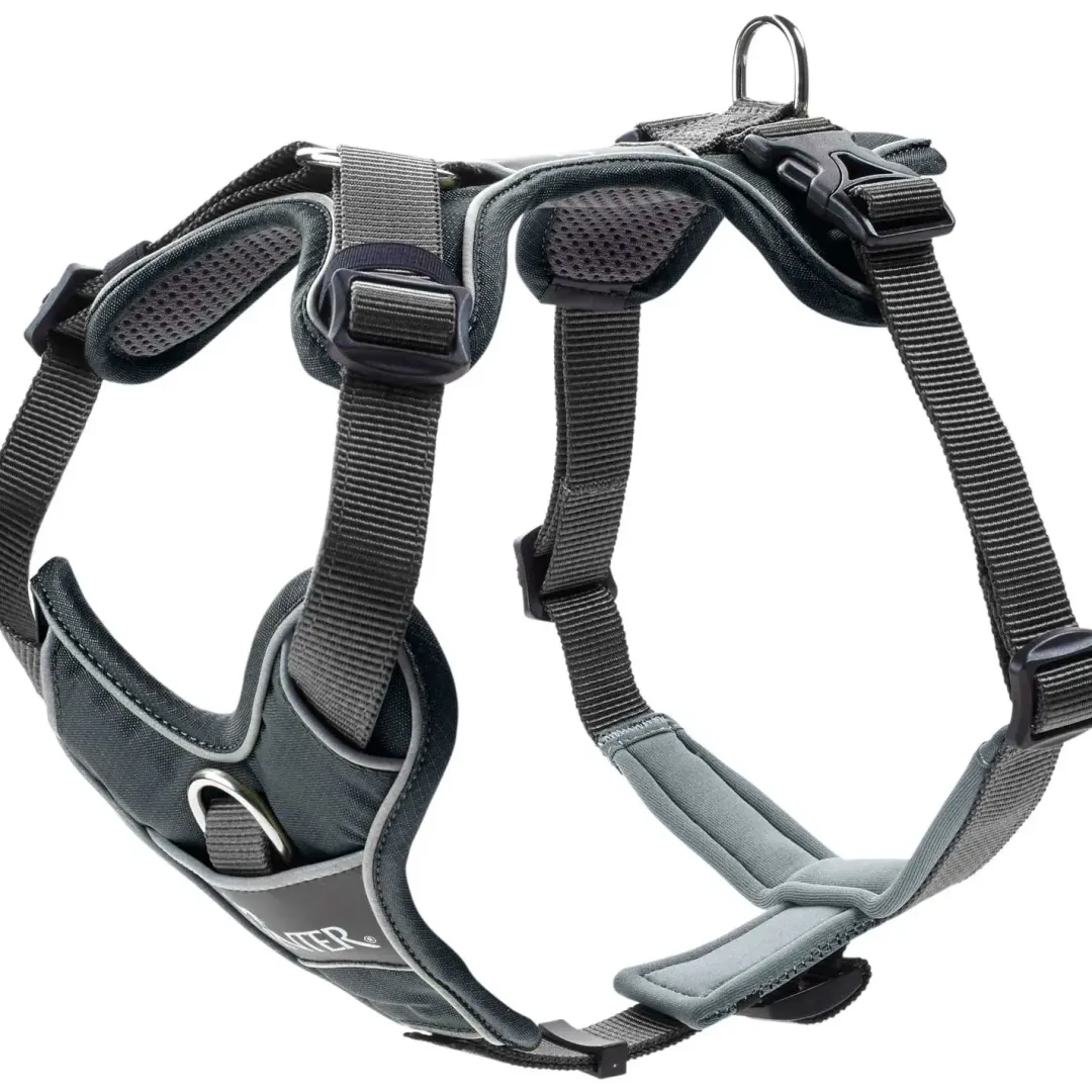 Hunter Divo hundesele L-XL grå/grå just mave 79-107 cm - Stabil kontrol og komfort