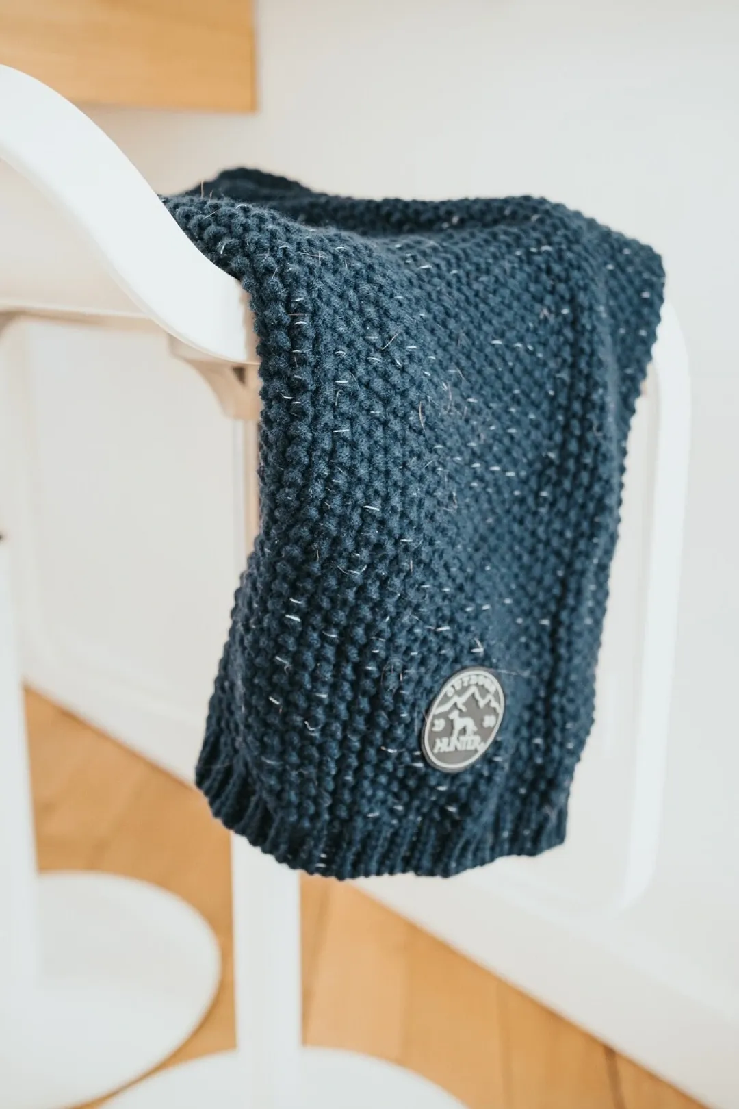 Hunter Finja pullover strik mørkeblå str. 35