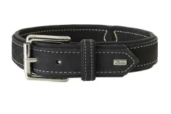Hunter Hunting halsbånd str.55 Sort - justerbart hundehalsbånd (42 - 48 cm., B 3,5 cm.)