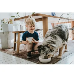 Hunter keramik Lund hunde skål 1500 ml Beige
