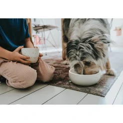 Hunter keramik Lund hunde skål 550 ml Beige