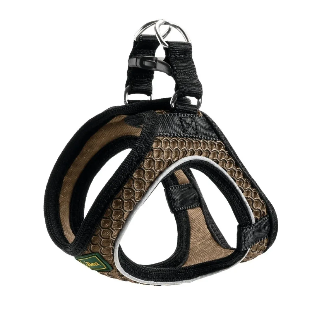 Hunter NY Hilo Comfort hundesele XXS-XS brun mave/bryst 33-36 cm - Let komfort til små hunde