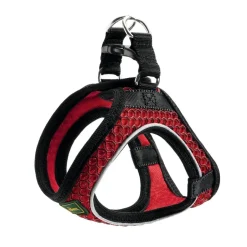 Hunter NY Hilo Comfort hundesele XXS-XS rød mave/bryst 33-36 cm - Fleksibel let pasform til små hunde