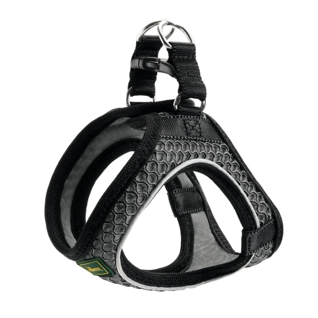 Hunter NY Hilo Comfort hundesele XXS antracitgrå just mave 31-33 cm - Let og blød pasform