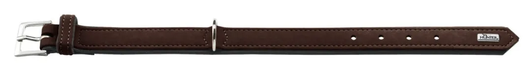 Hunter Softie hundehalsbånd brun 40 cm - 28-34 cm indstilling