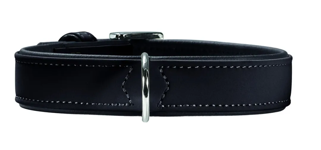 Hunter Softie hundehalsbånd 60 cm sort - 47-55 cm indstilling