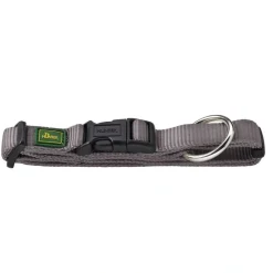Hunter Vario Plus Halsbånd Grå L 40-63 cm - Komfortabelt og justerbart hundehalsbånd