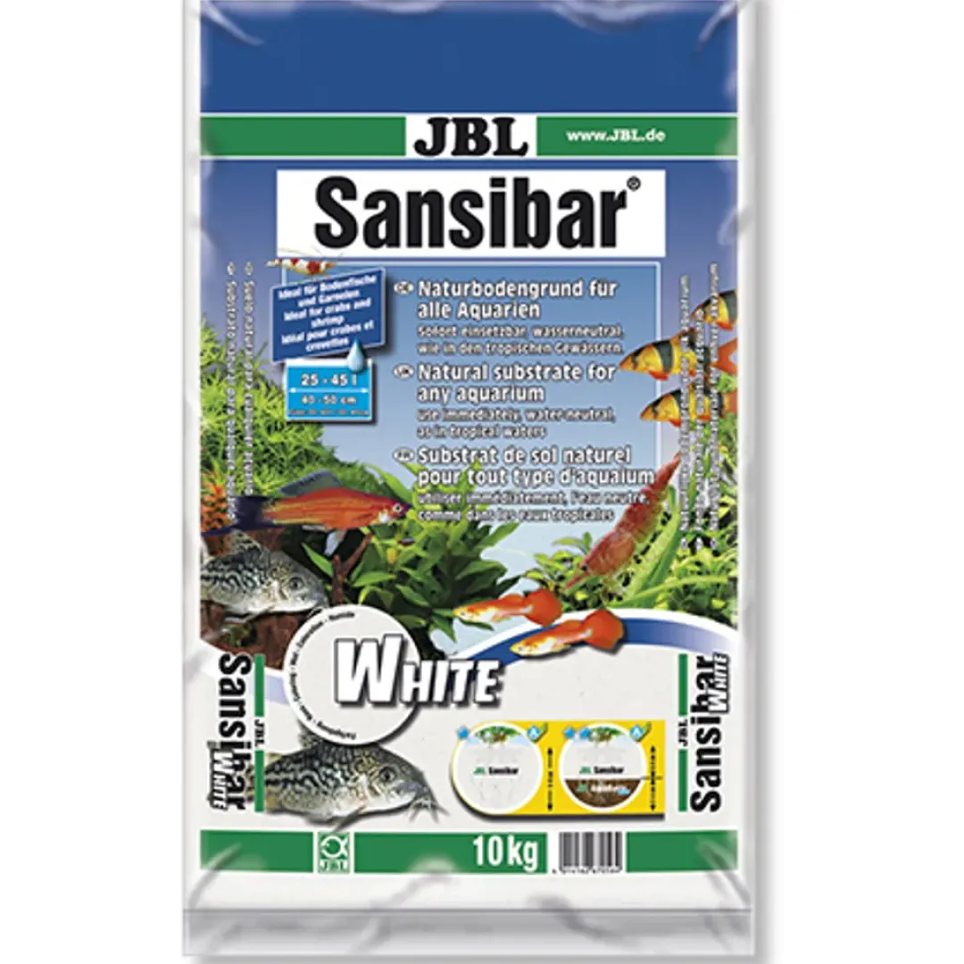 JBL Sansibar Hvid 10 kg Akvariegrus
