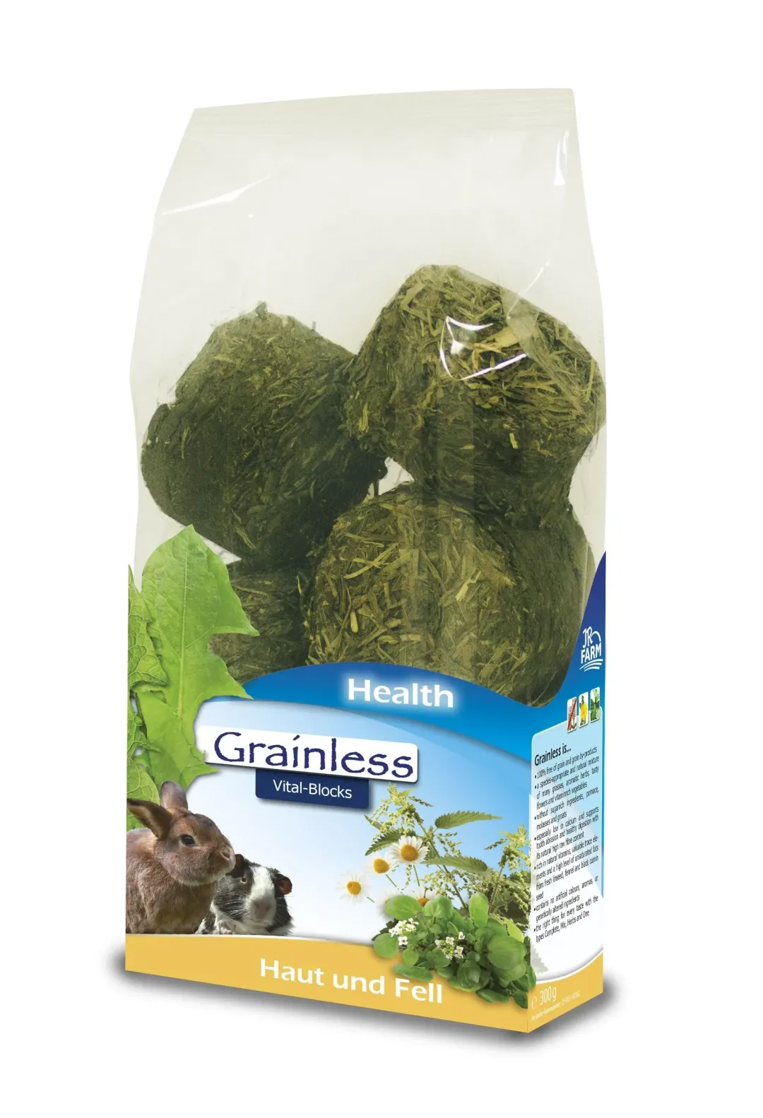 JR Farm JR Grainless Health Vital Blokke Hud & Pels 300 g