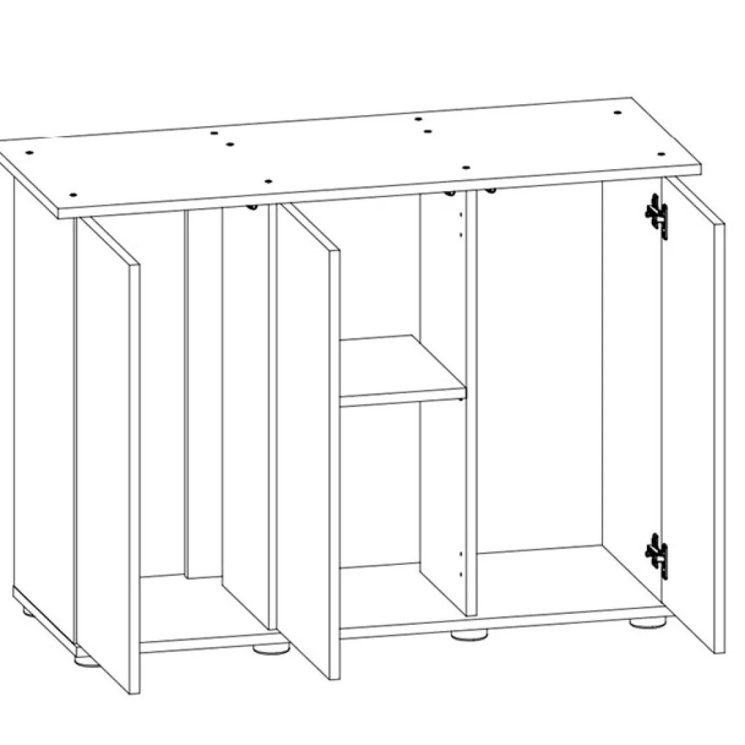 Juwel Akvarium Juwel Akv. Bord/skab Sbx 450 Grå 151x51x66 cm Rio 450 L
