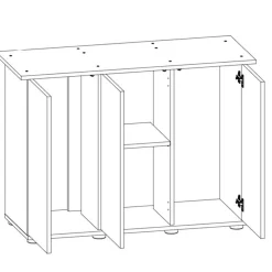 Juwel Akvarium Juwel Akv. Bord/skab Sbx Sort 151x51x80 cm Rio 450 L