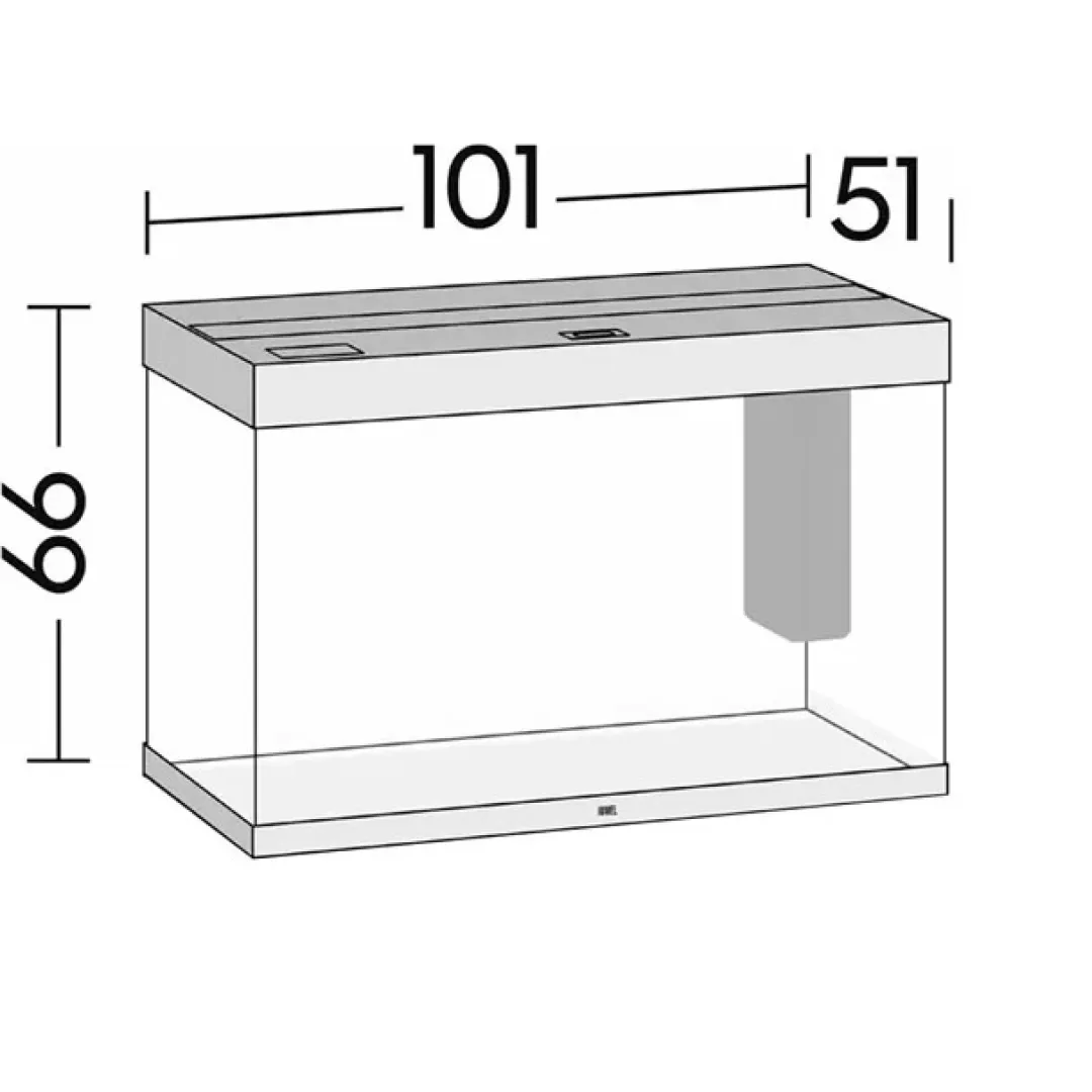 Juwel Akvarium Juwel Aquarium LED Rio 290 Liter Sort