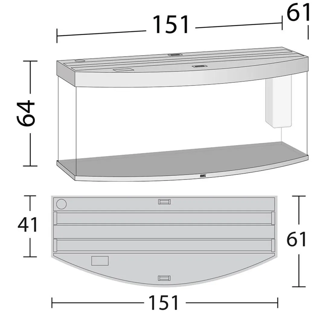 Juwel Akvarium Juwel Aquarium VISION 450 LED Sort