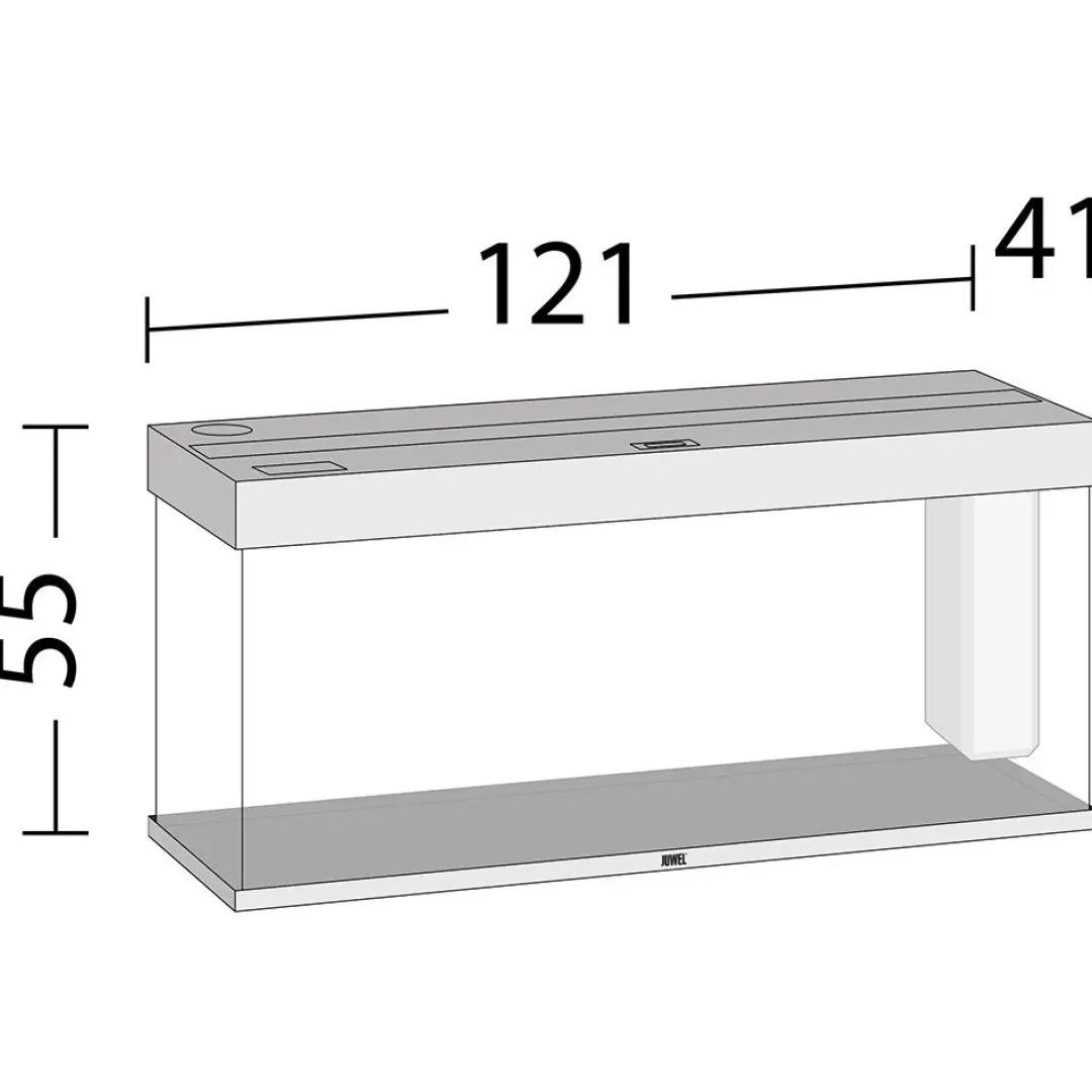 Juwel Akvarium Juwel Rio 240 L Hvid 121x41x55 cm