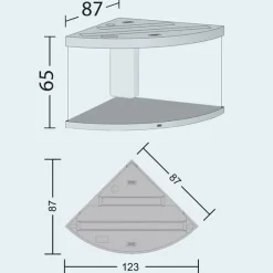 Juwel Akvarium Juwel Trigon 350 Hvidt Akvarium