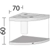 Juwel Akvarium Juwel Trigon 190 L hvidt Aquarium