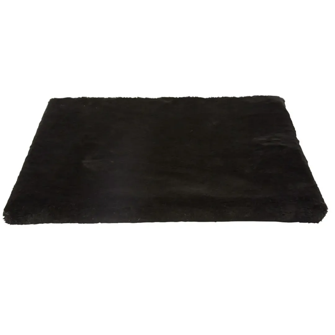 Kattens No. 1 Kattens no 1 Bund med plys 57x57 cm Sort