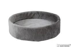 Kattens No. 1 Kattens no 1 Rund hylde med kant med plys 2 sider Ø 56 cm Grå