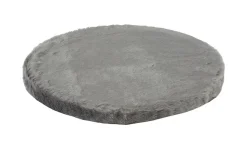 Kattens No. 1 Kattens no 1 Rund hylde med plys 2 sider Ø 40 cm Grå