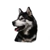 KW Hunde og Katteartikler Klistermærke af Alaskan Malamute Hoved Stor