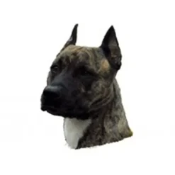 KW Hunde og Katteartikler Klistermærke af Amerikansk Staffordshire Terrier Hvalp Hoved Mini