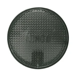 Kong Duramax Puck Grå L 14 cm - slidstærkt hundelegetøj til tyggeglade hunde