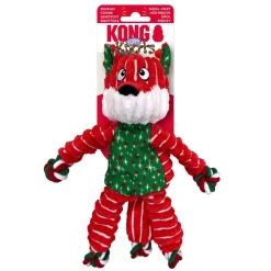 Kong Holiday FloppyKnots Fox S/M - jule hundelegetøj