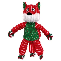 Kong Holiday FloppyKnots Fox S/M - jule hundelegetøj