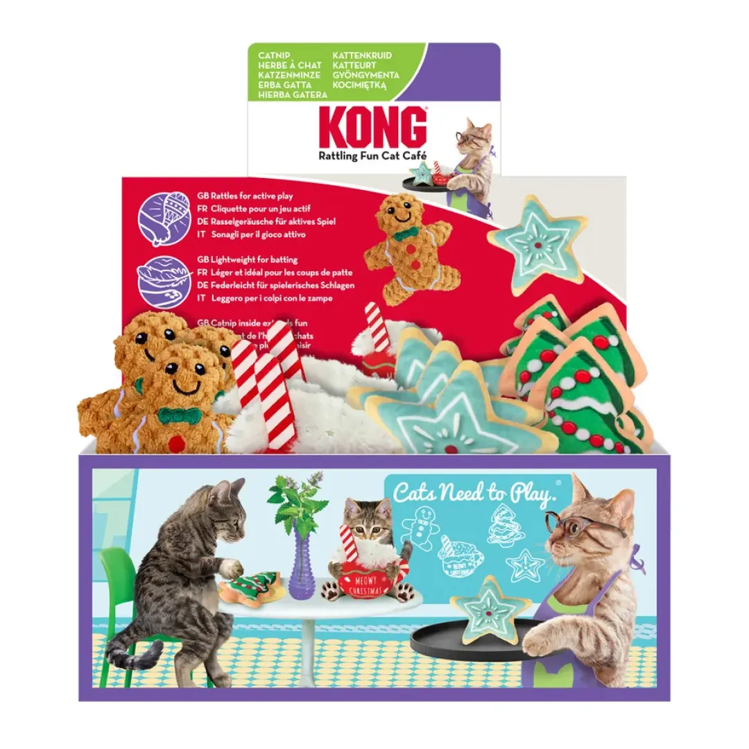 Kong Julelegetøj til kat - Holiday Scrattles Cafe Mix 1 stk