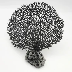 Blau - Aquaristic Kunstig koral Sea Fan S (Black)