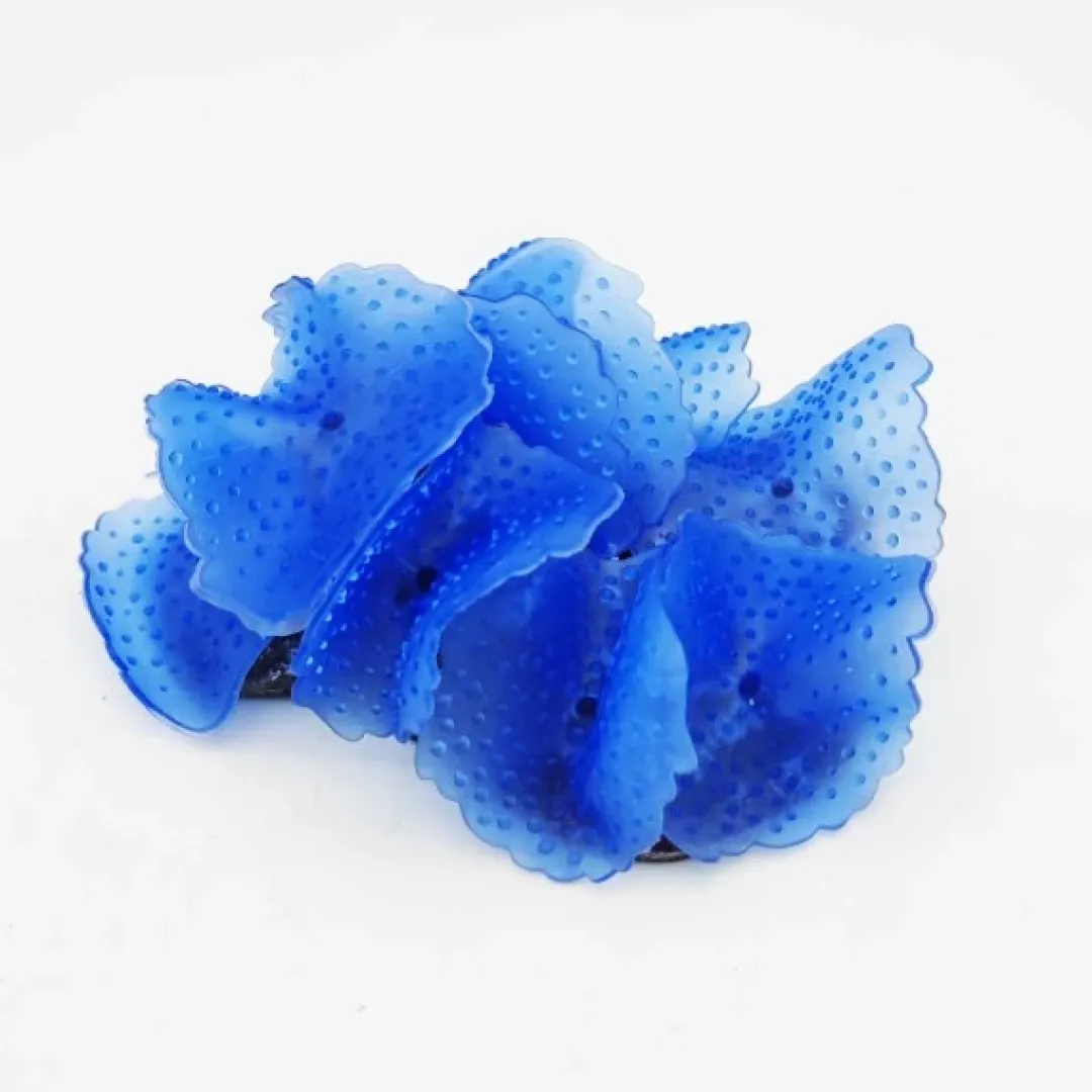 Blau - Aquaristic Kunstig koral Ulva lactuca (Blue) 12x9x4 cm