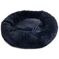 KW Hunde og Katteartikler KW Fluffy Donut hundeseng Ø 60 cm TILBUD Sort